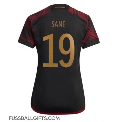Deutschland Leroy Sane #19 Fußballbekleidung Auswärtstrikot Damen WM 2022 Kurzarm
